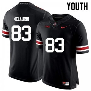 NCAA Ohio State Buckeyes Youth #83 Terry McLaurin Black Nike Football College Jersey ETT7845MM